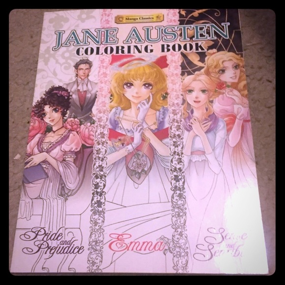 Manga Other - Jane Austen manga style coloring book brand new!